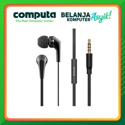 LENOVO Stereo Earbud with Mic LS118 - Black
